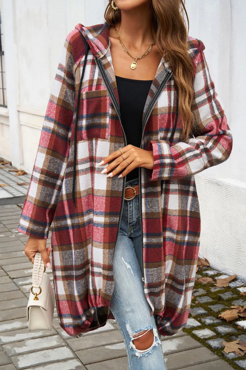 Casual Loose Zip Up Hoodie