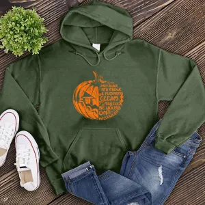 Cats Prowl and Pumpkins Gleam Hoodie