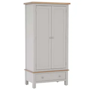 Charlestown Grey Double Wardrobe