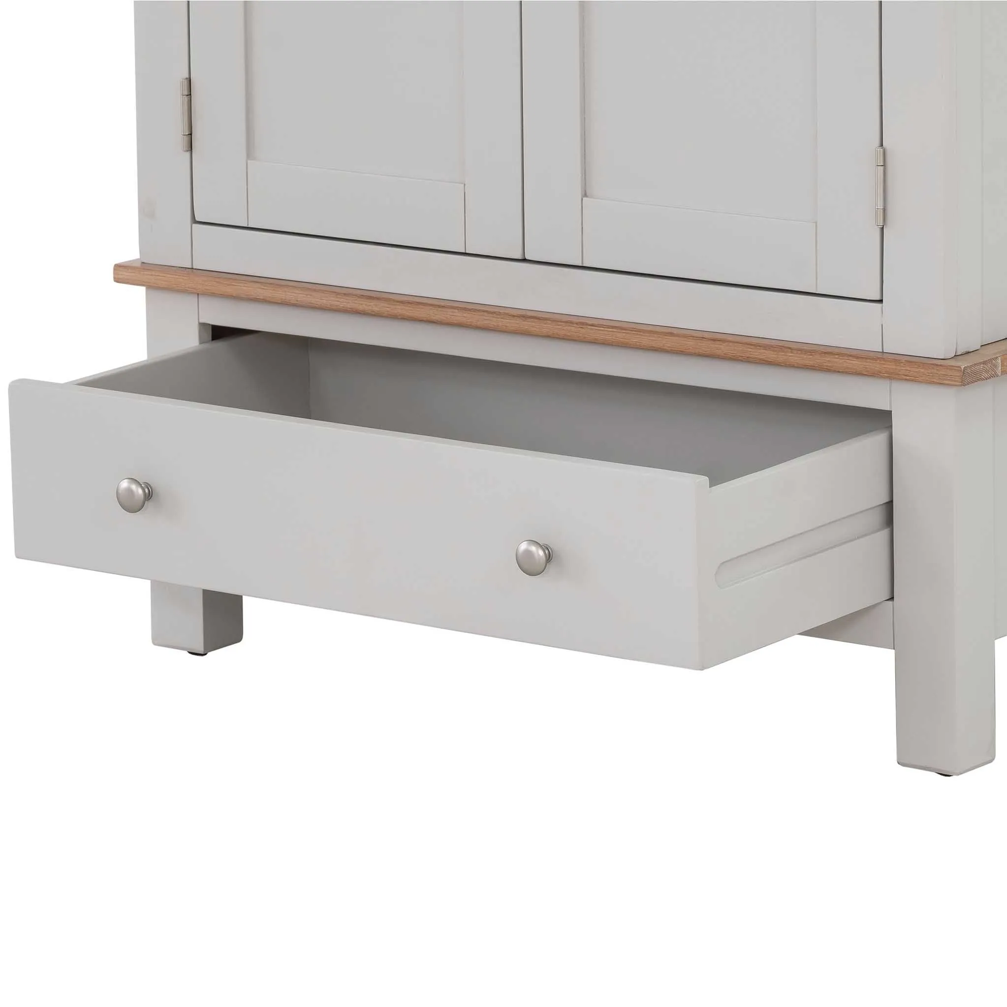 Charlestown Grey Double Wardrobe