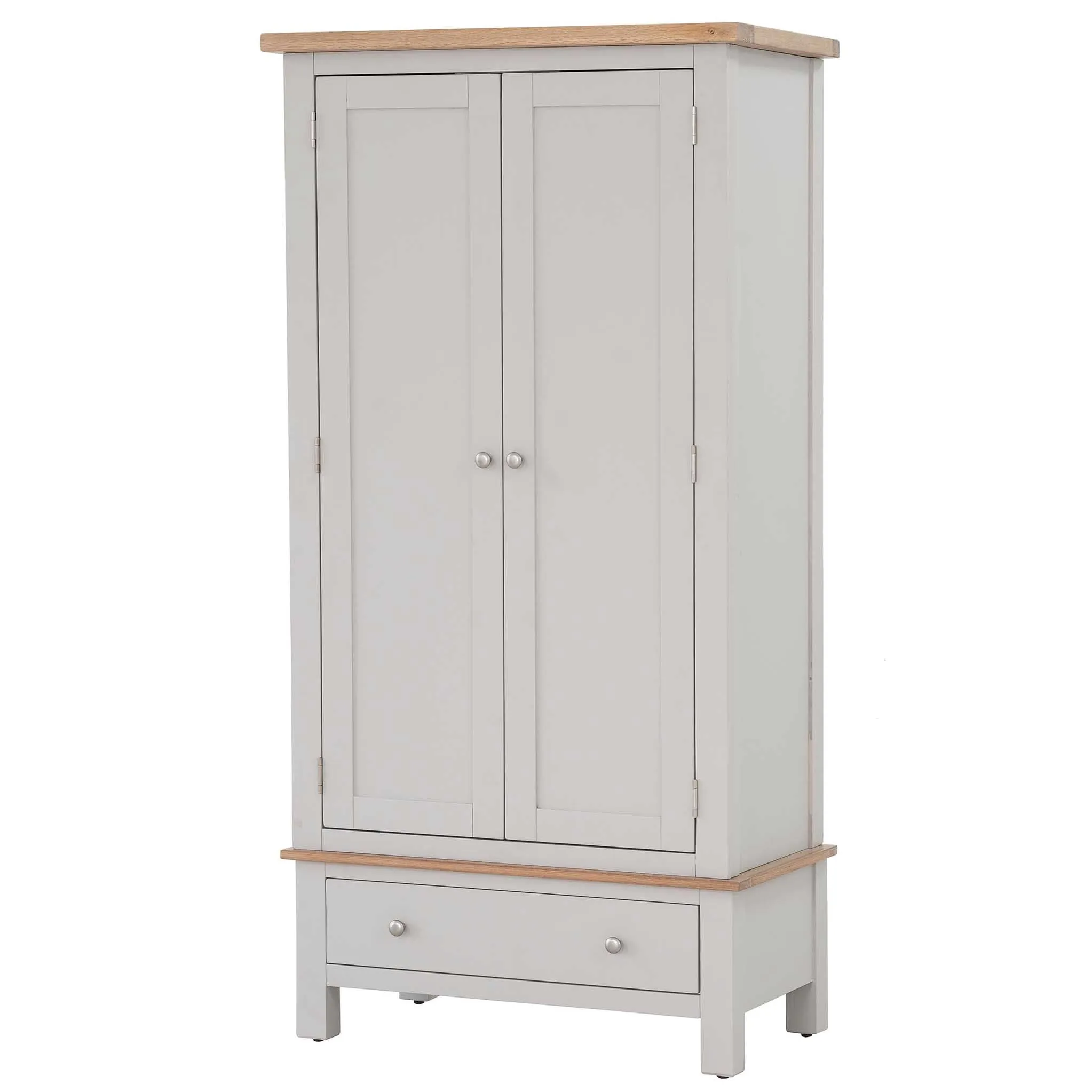 Charlestown Grey Double Wardrobe