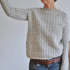 Chic Hand-Knitted Cozy Sweater for All-Season Fashion and Comfort