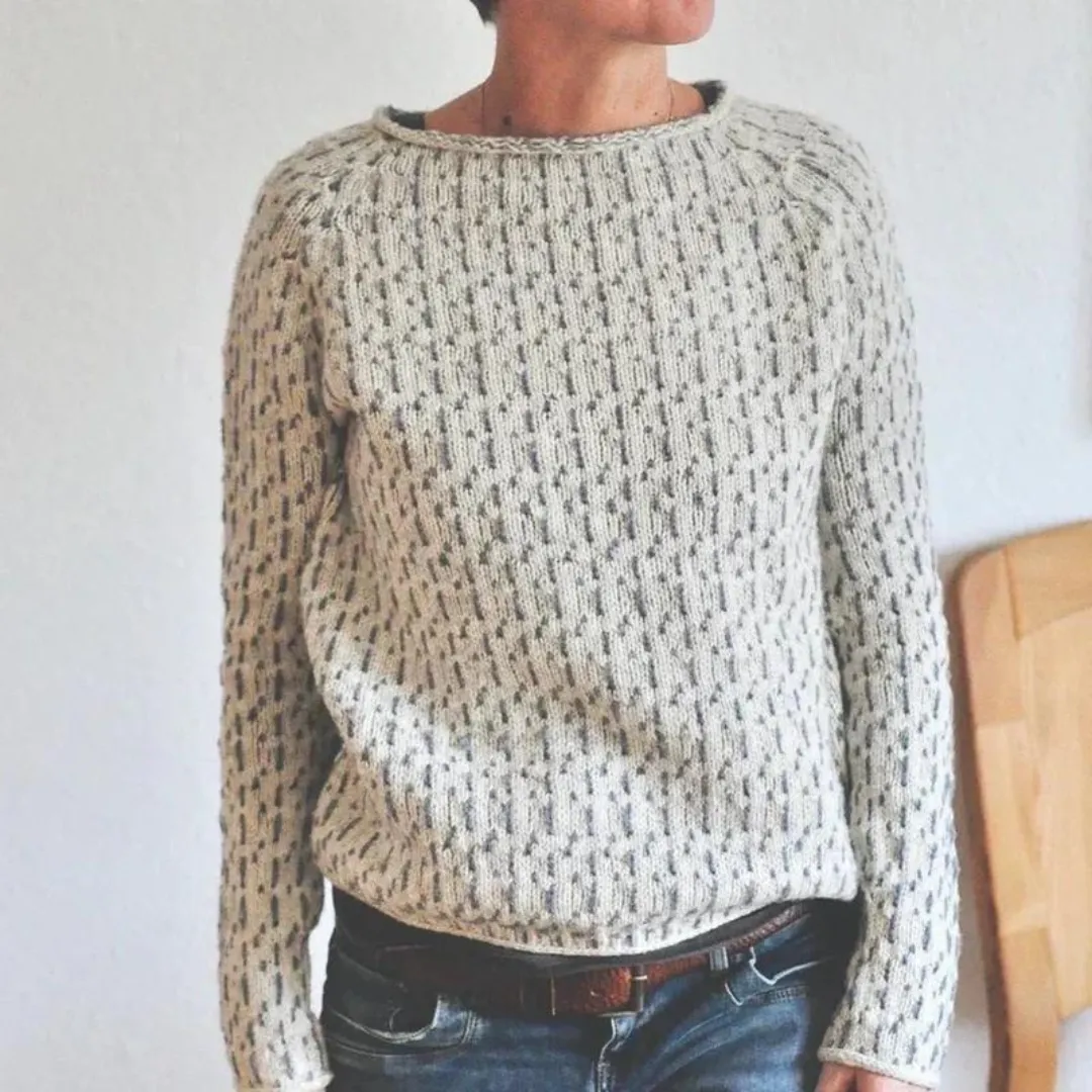 Chic Hand-Knitted Cozy Sweater for All-Season Fashion and Comfort