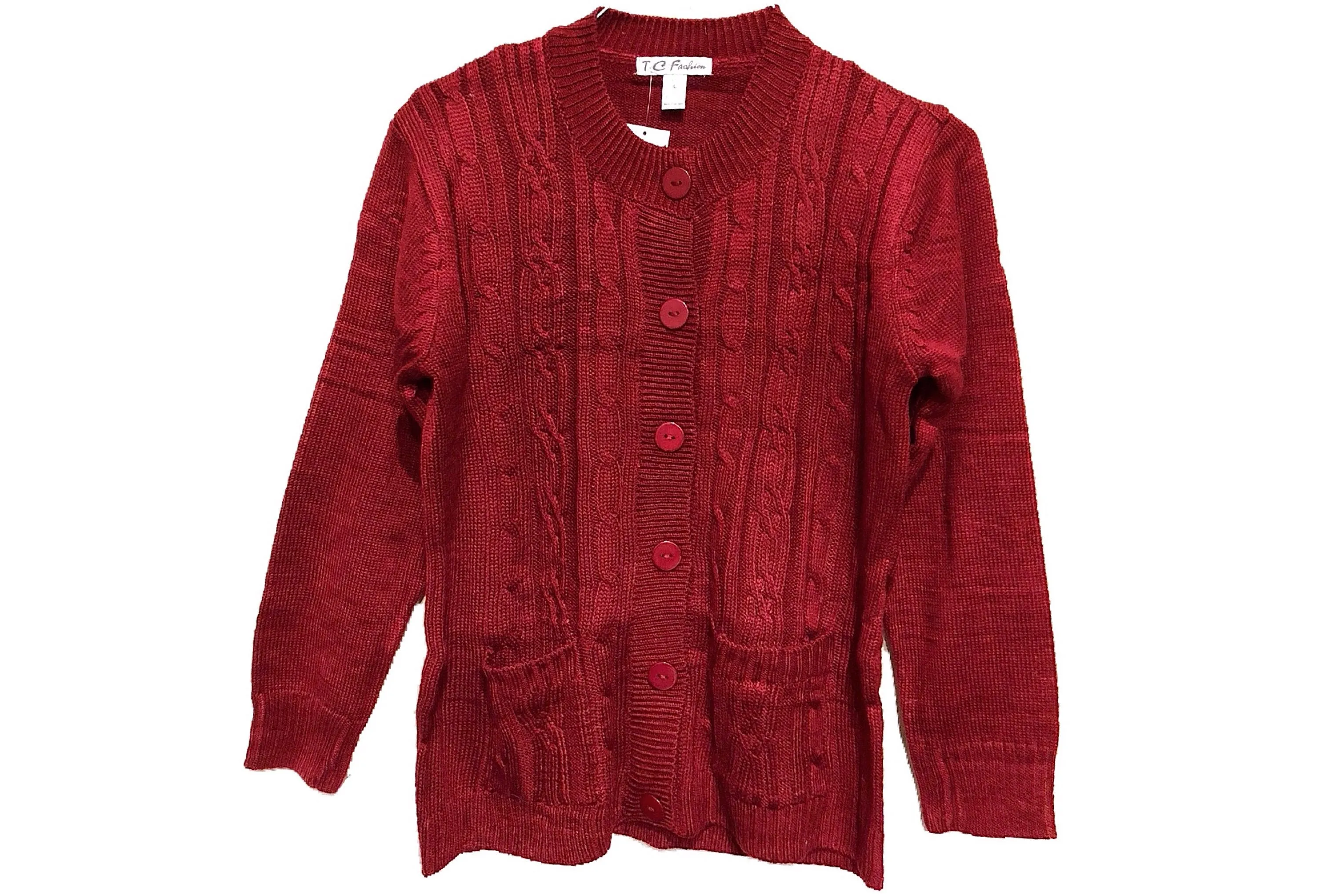 Chunky Cable Knit Oversize Cozy Warm Sweater Cardigan