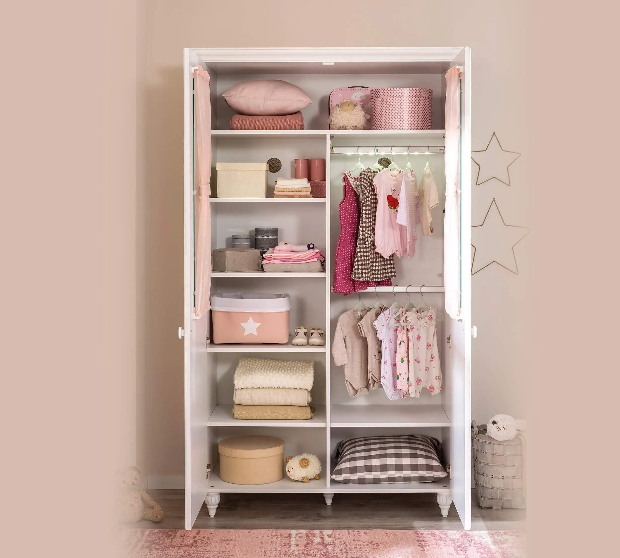 Cilek Romantica 2 Doors Wardrobe With Window