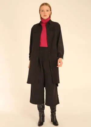 Classic Corduroy Overshirt: Black