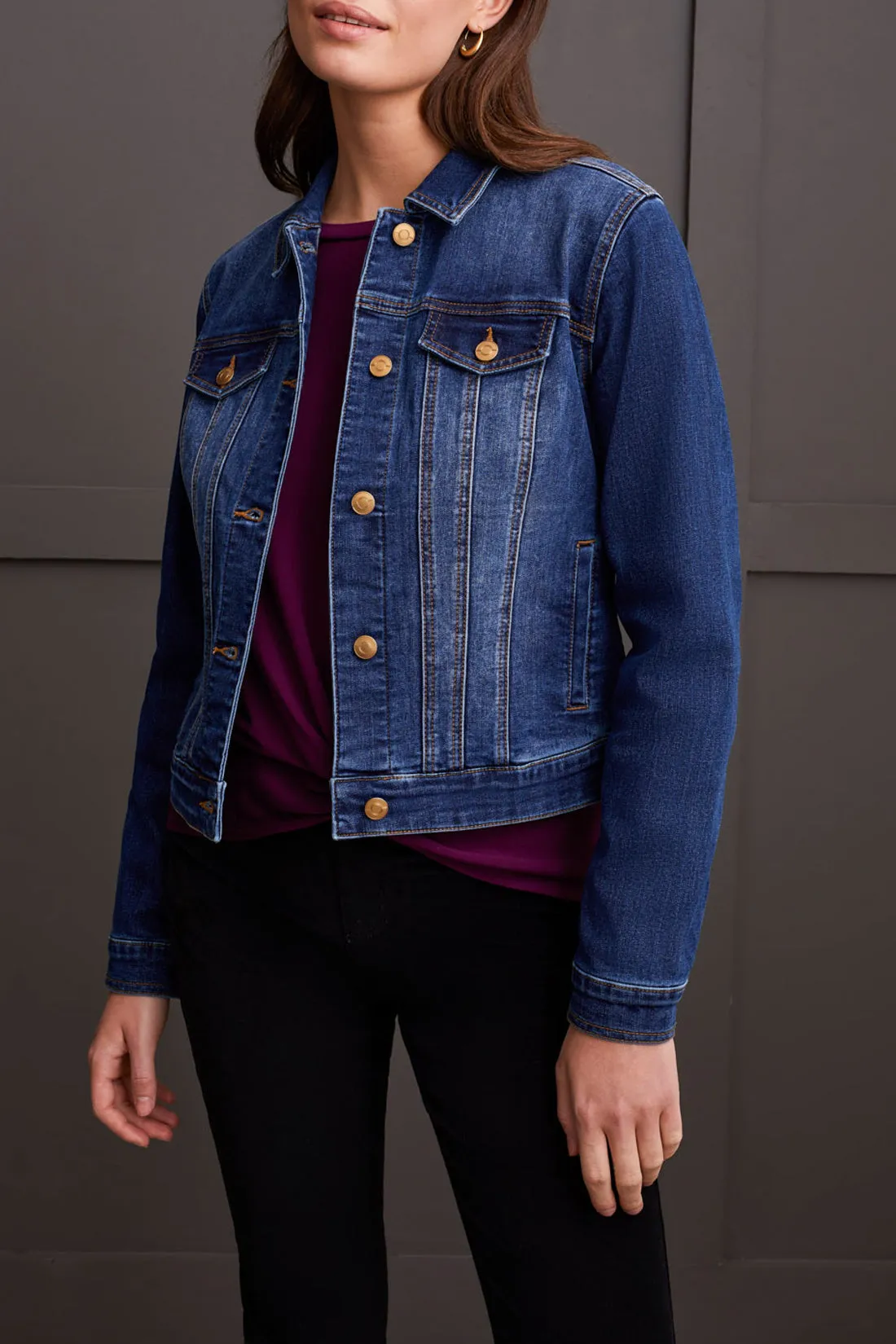 Classic Denim Jacket W/ Pockets - Bluemoon