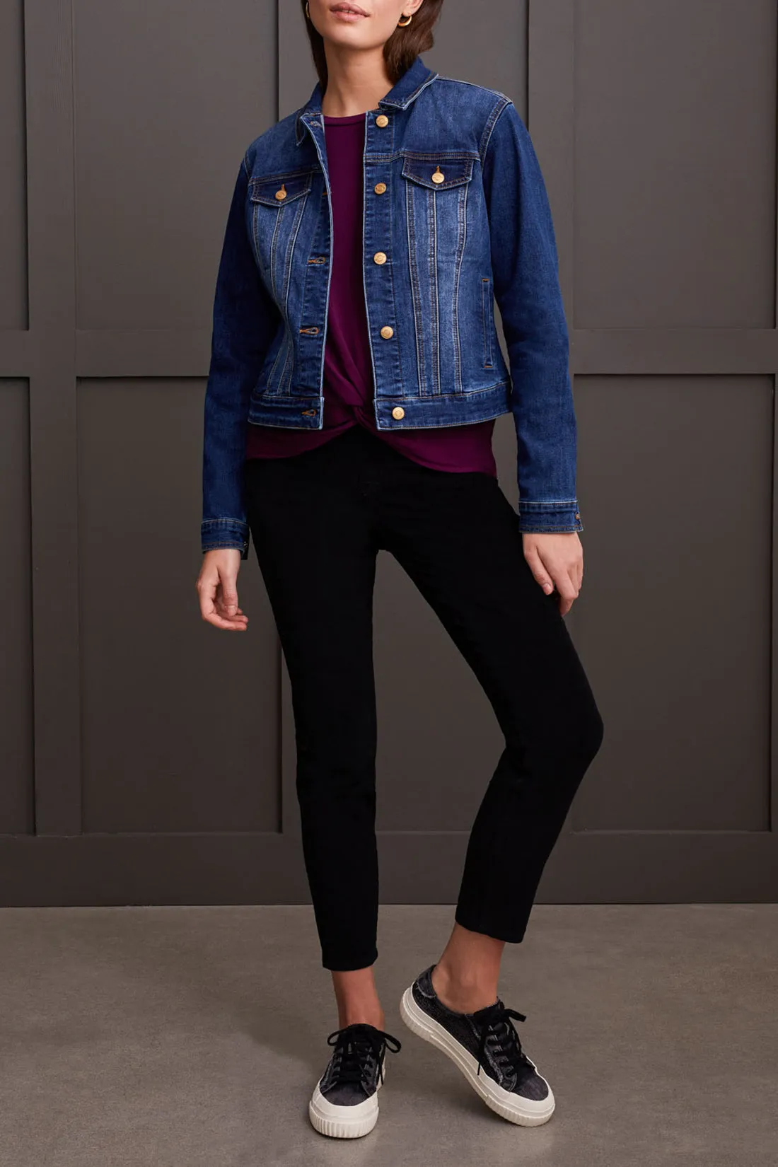 Classic Denim Jacket W/ Pockets - Bluemoon