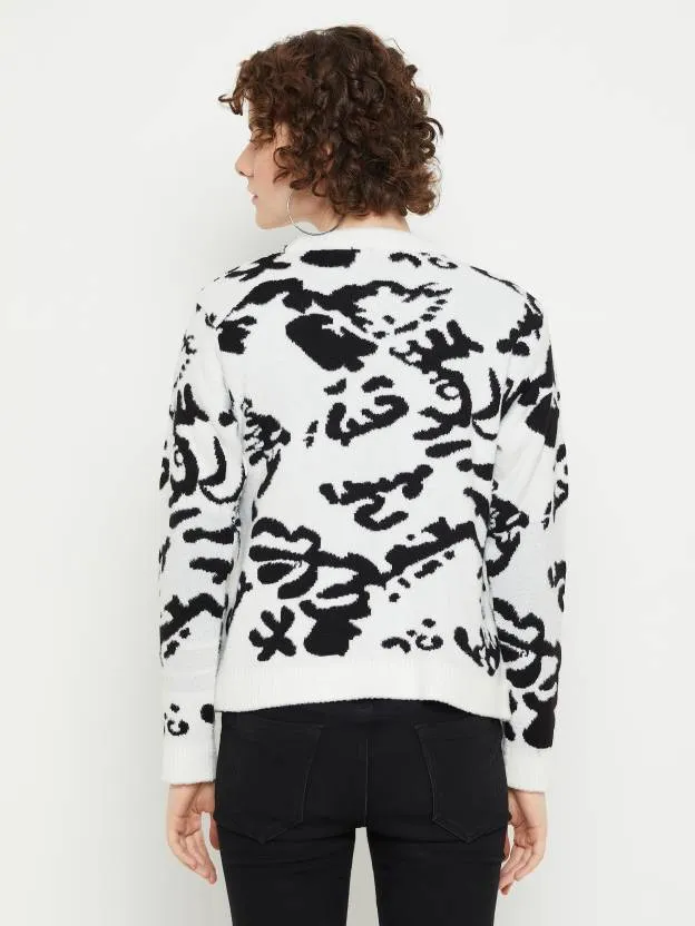 Classic White Woven Sweater