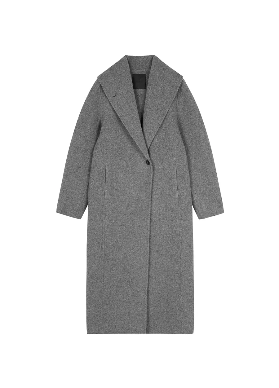 Coat / JNBY Tailored Wool Ultra-Long Coat