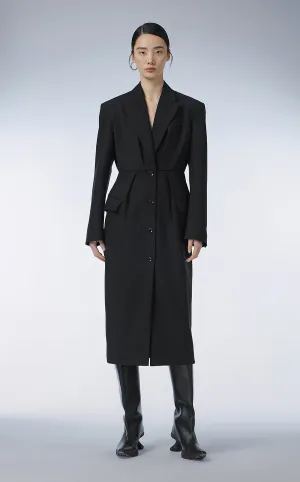 Coat / JNBY Wool Midi Trench Coat