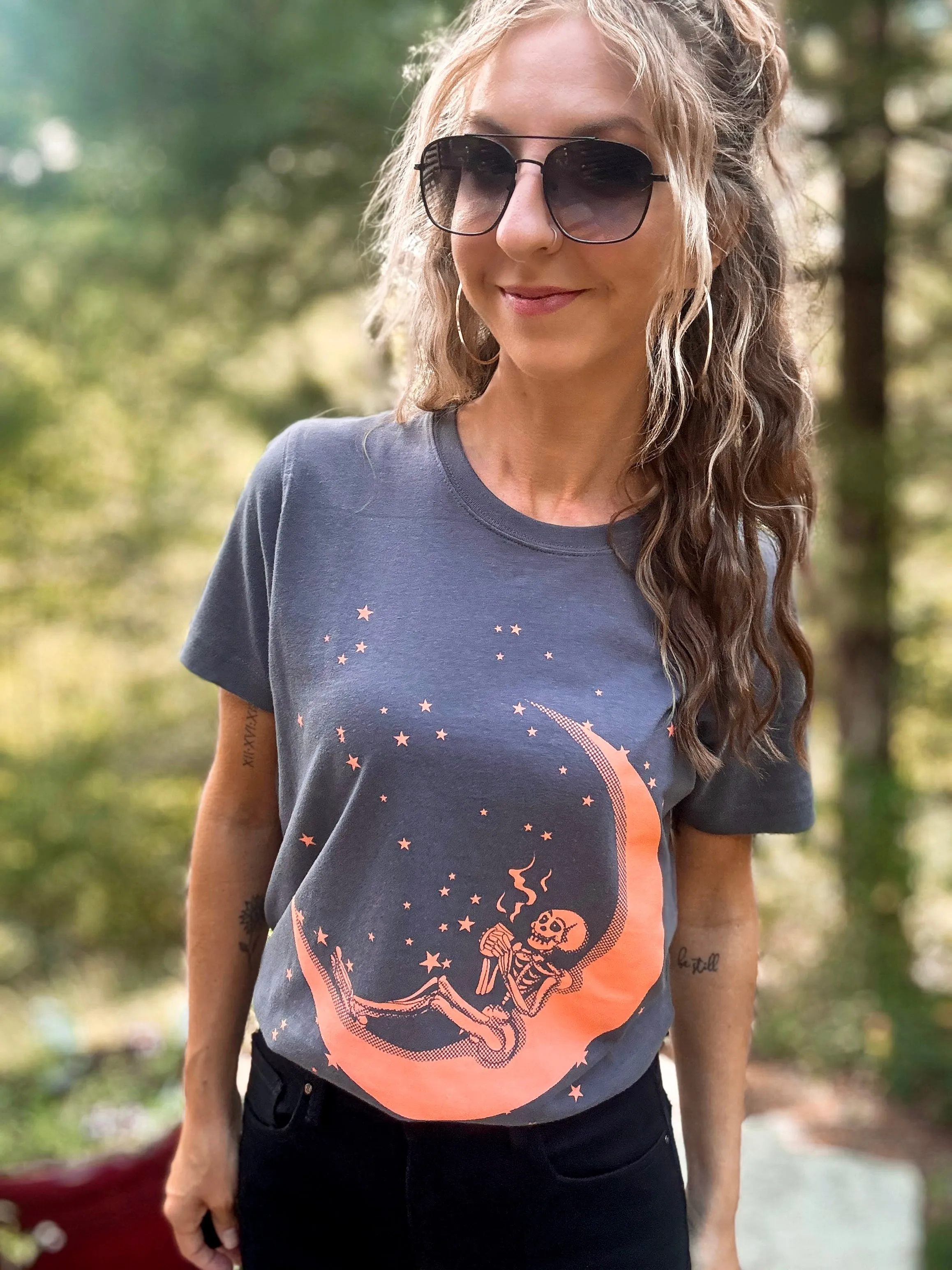 Coffee and Skeleton Tee