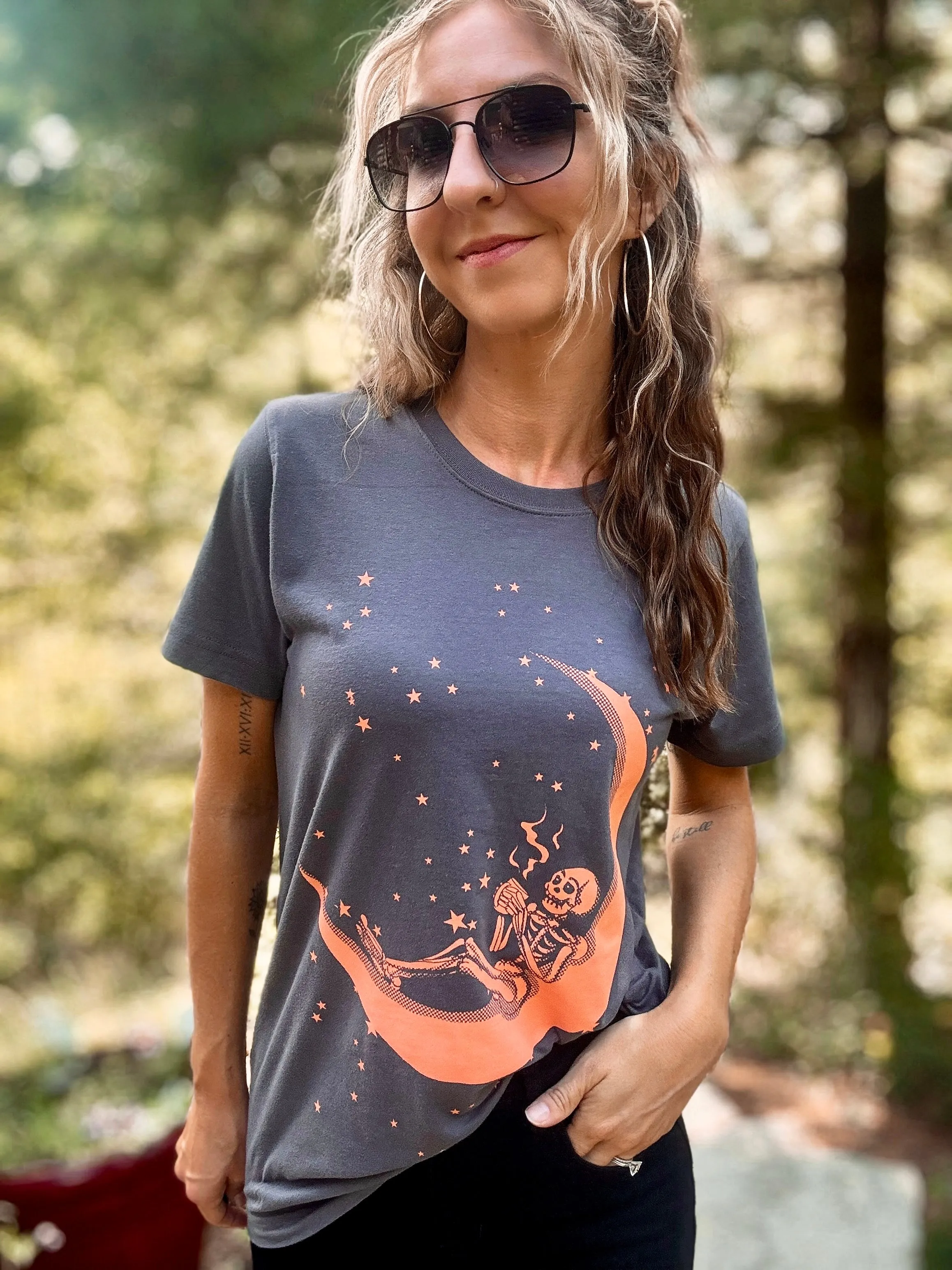 Coffee and Skeleton Tee