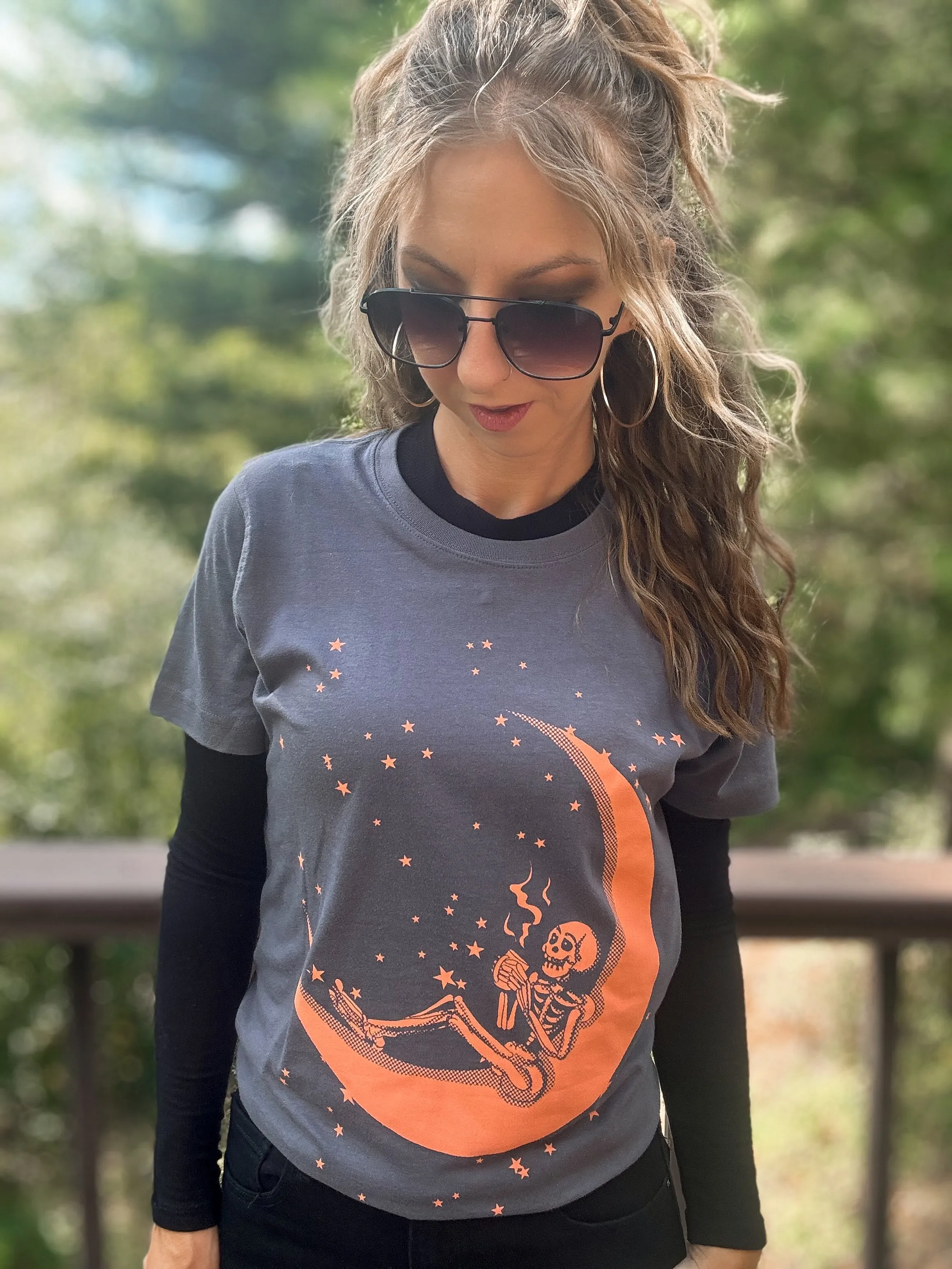 Coffee and Skeleton Tee