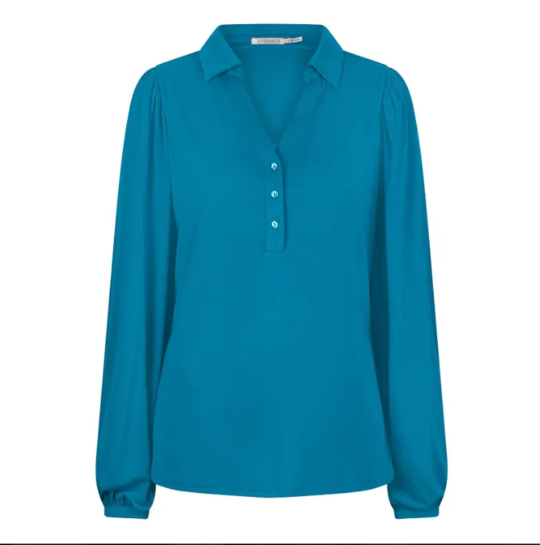 Collar Long Sleeve Top