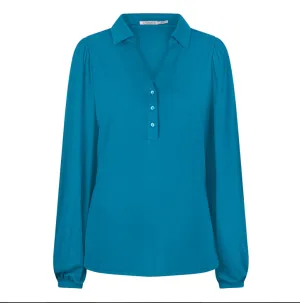 Collar Long Sleeve Top