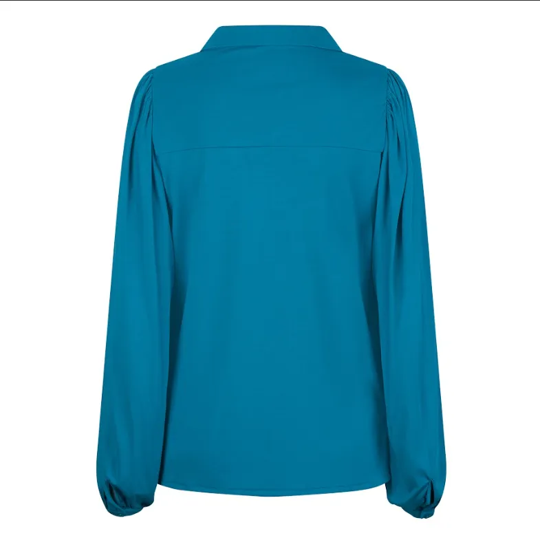 Collar Long Sleeve Top