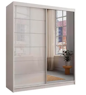Colorado High Gloss Mirror Sliding Door Wardrobe