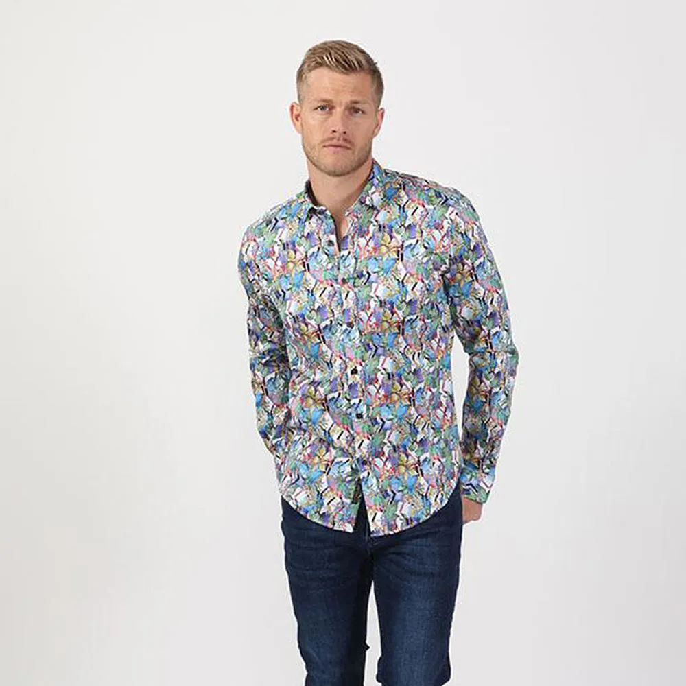Colorful Leaves Button Down Shirt