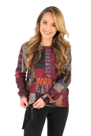 Contrast Drawstring Pullover