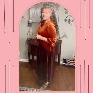 Copper/Brown Velvet Dress. S-3X.  Can Be Returned For Exchange Only!