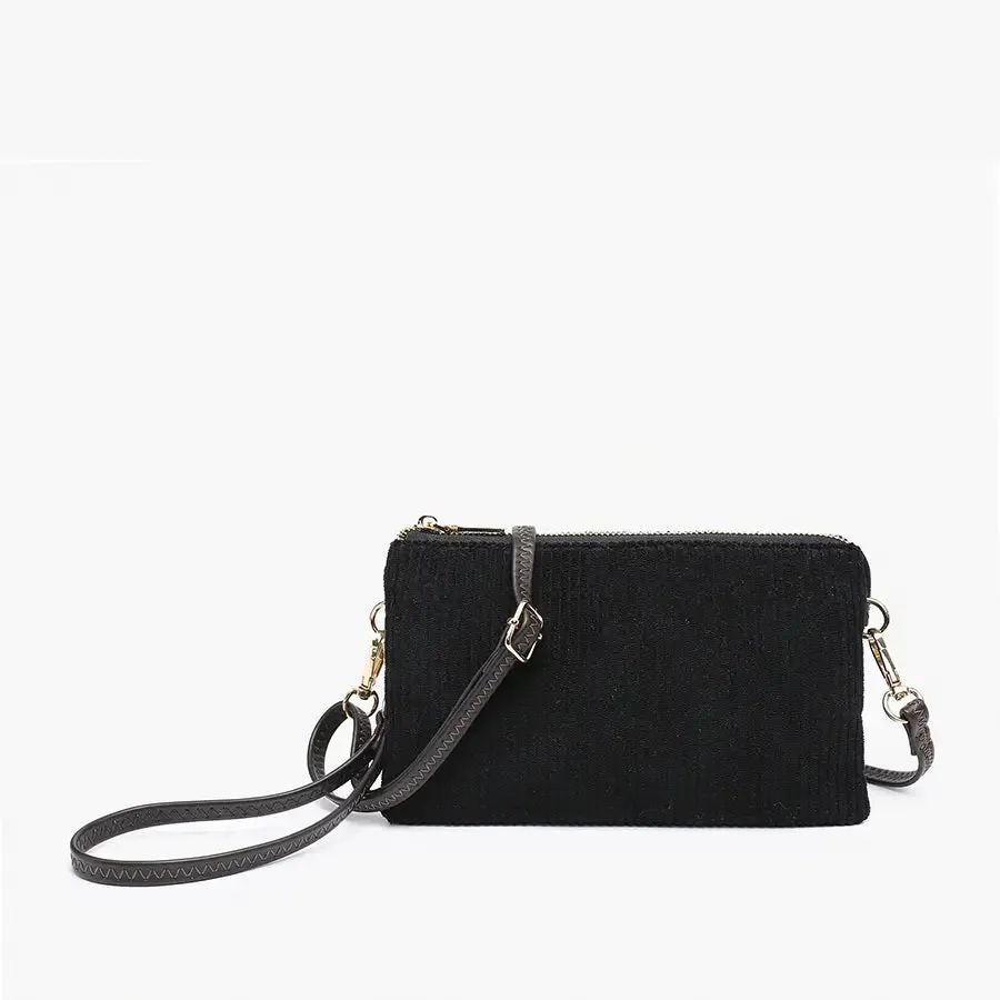 CORDUROY WRISTLET CROSSBODY