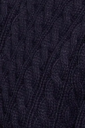 Cárdigan azul marino de inspiración náutica