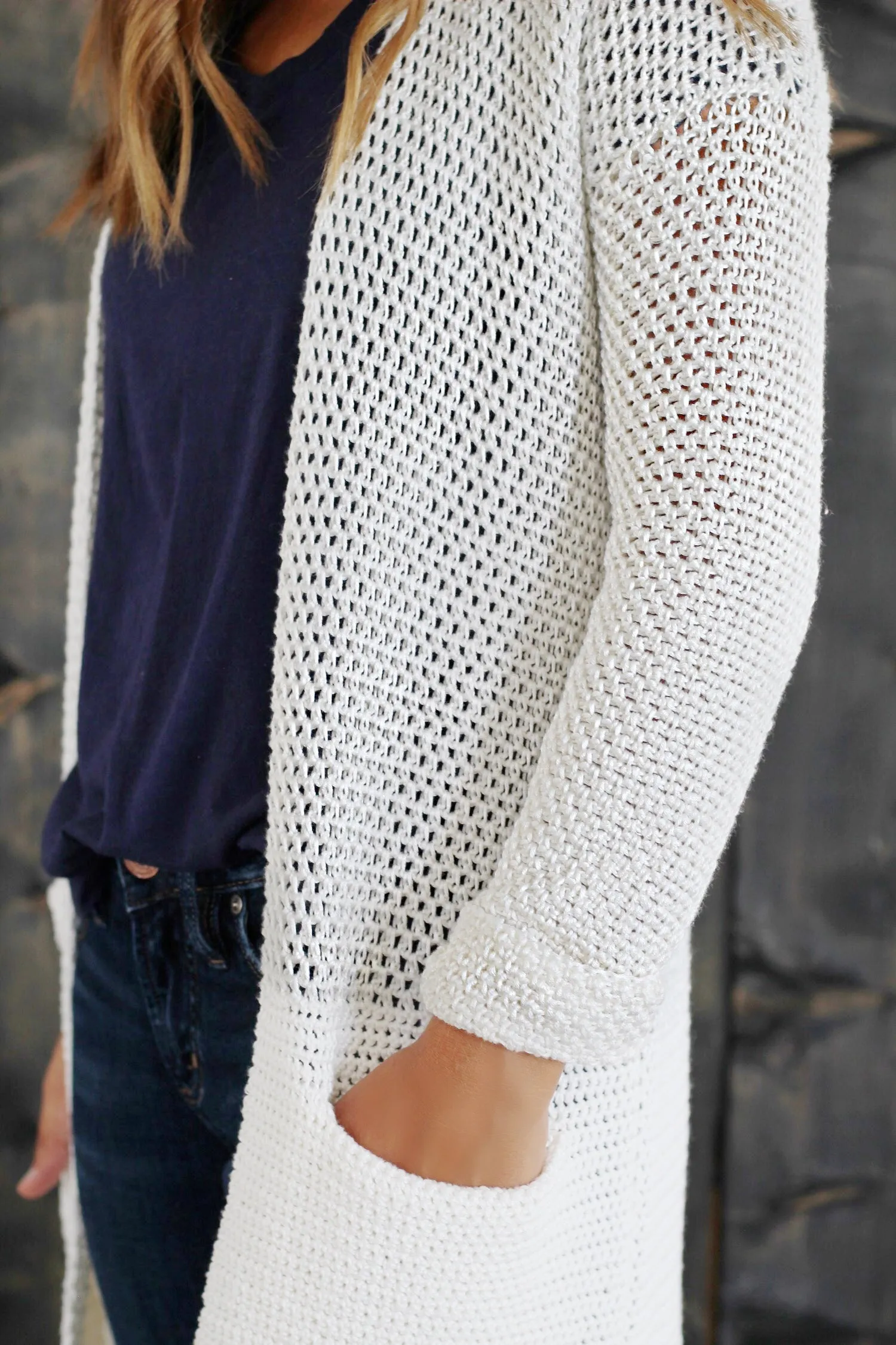 Crochet Kit - Peyton Texture Block Cardigan