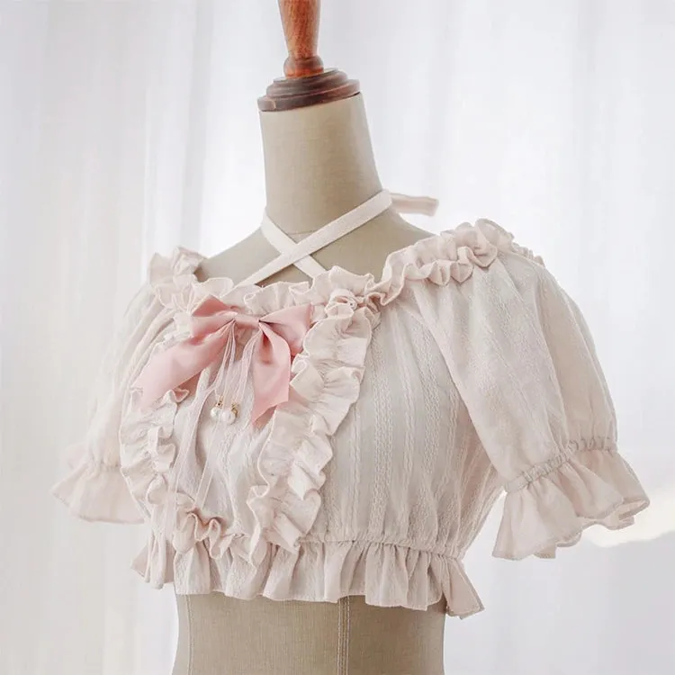 Cropped Ruffled Blouse