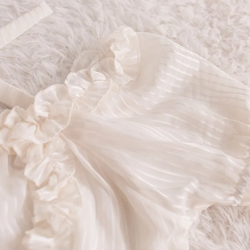Cropped Ruffled Blouse