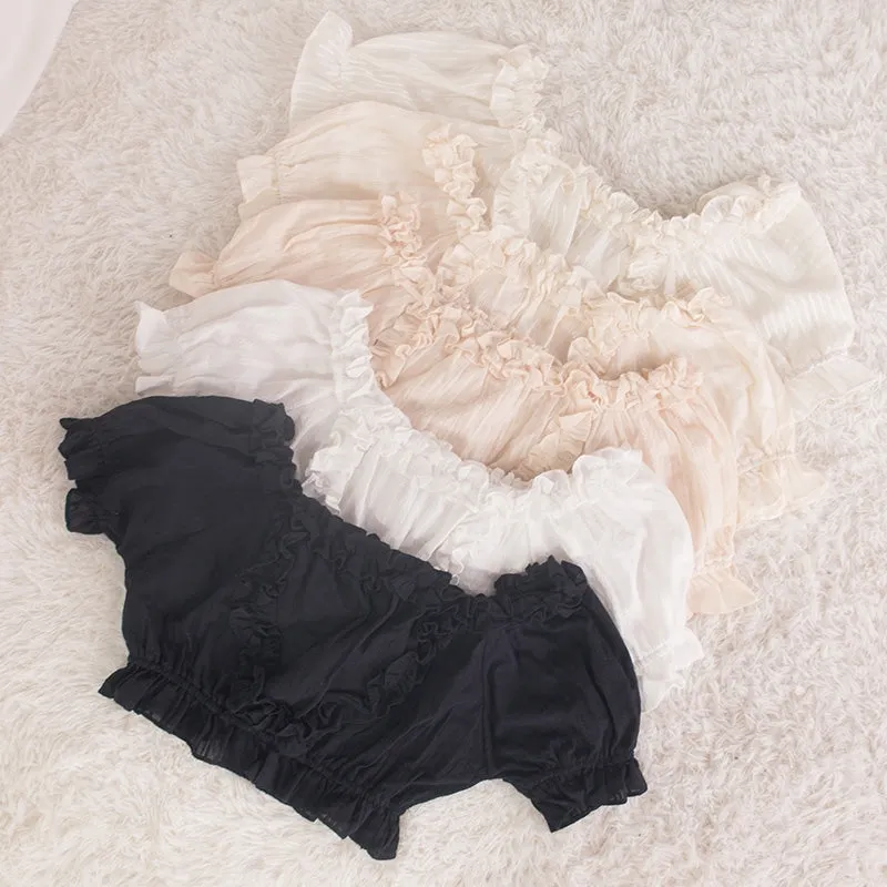 Cropped Ruffled Blouse