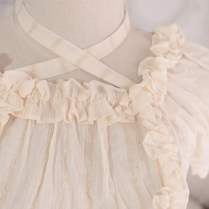 Cropped Ruffled Blouse