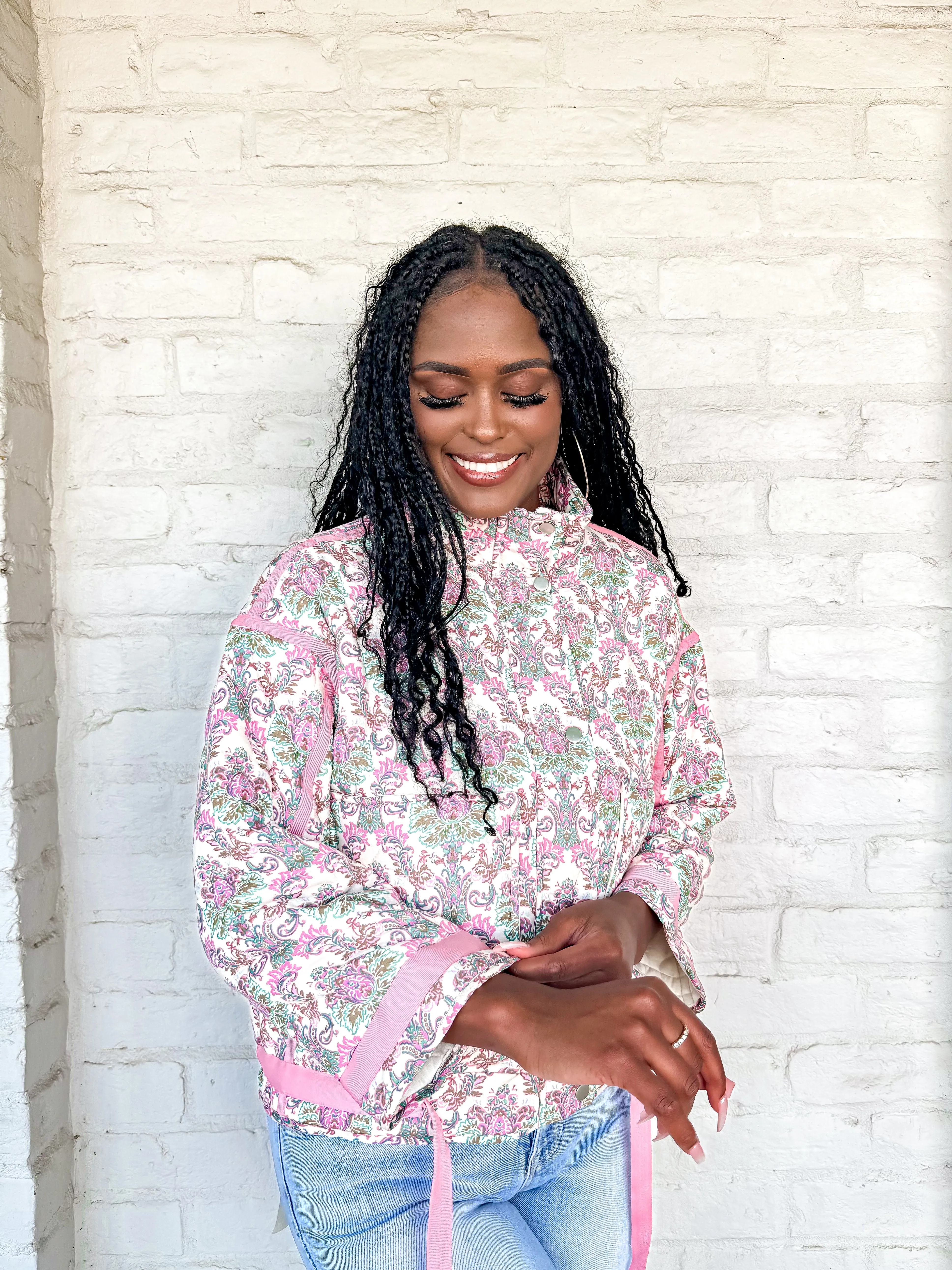 Crushing On You Jacket Pink