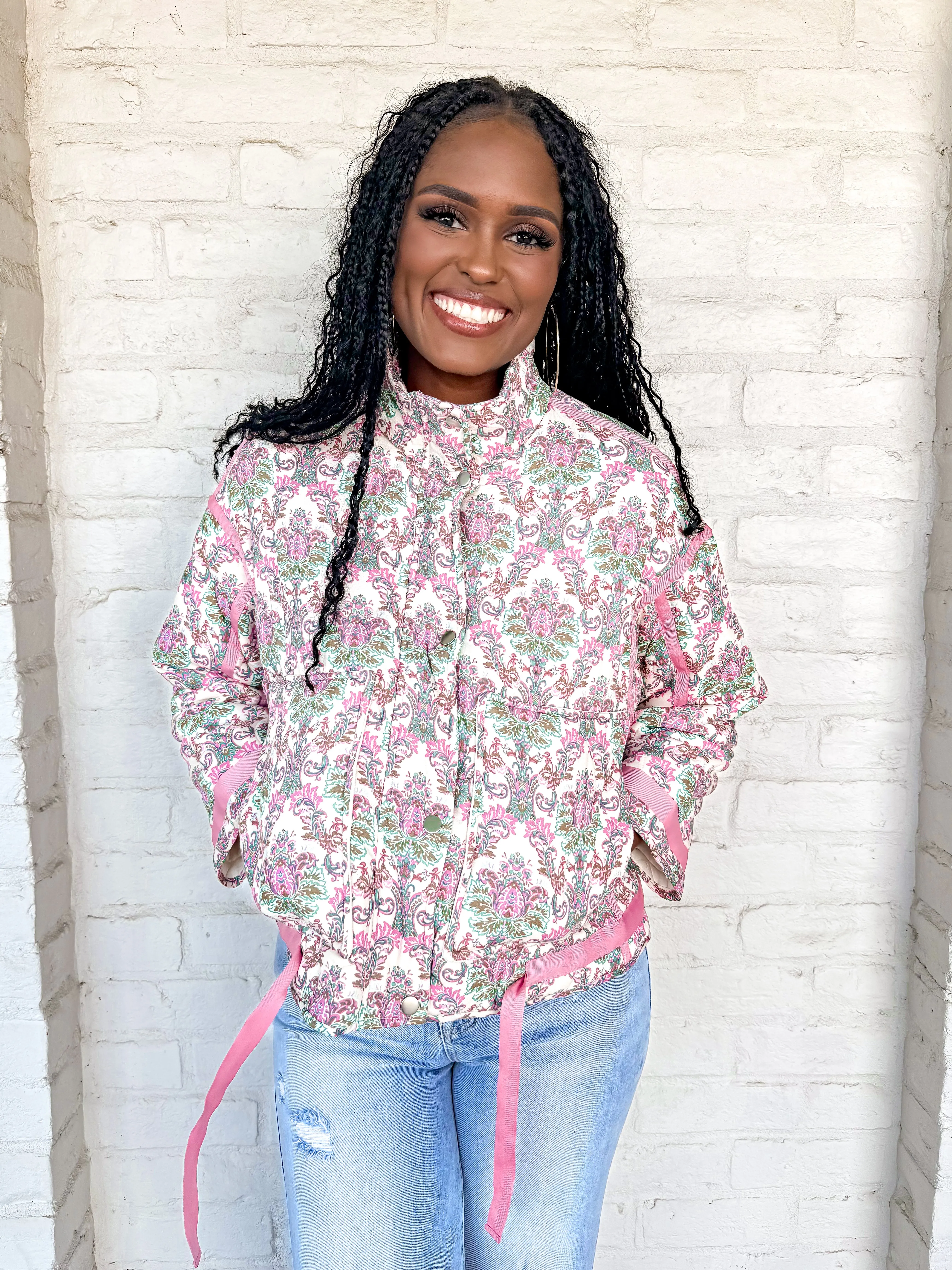 Crushing On You Jacket Pink