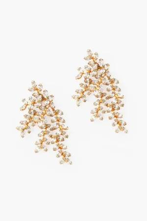 Crystal Antique Gold Vinessa Earrings