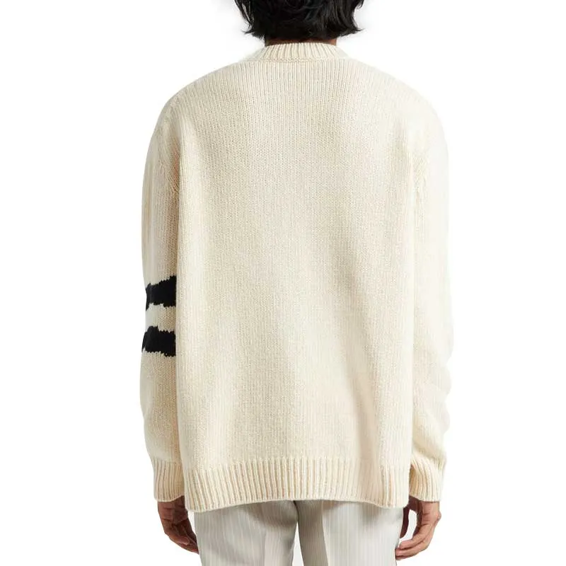 Custom Skull Pattern Wool Blend Knit Sweater - OEM/ODM Knitwear Manufacturer