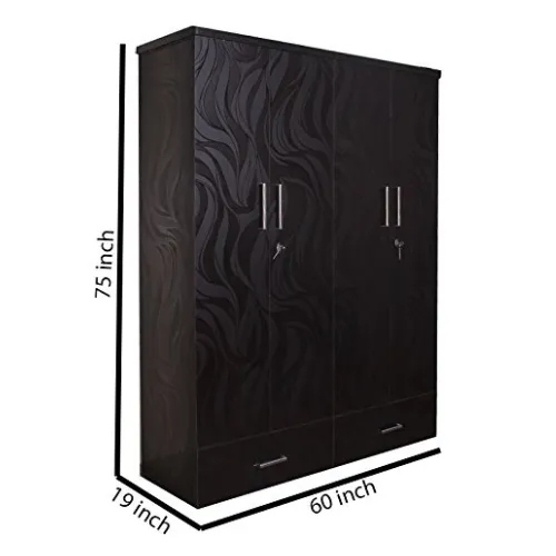 Cyrus Coloured 4 Door Wardrobe