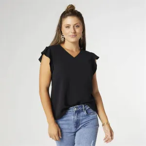 Daphne Flutter Sleeve Top