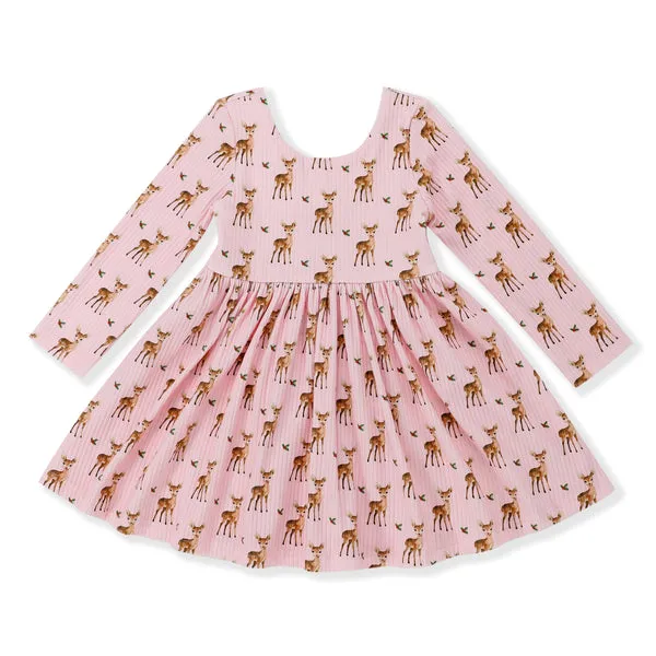Deer Ribbed Dress/Serendipity