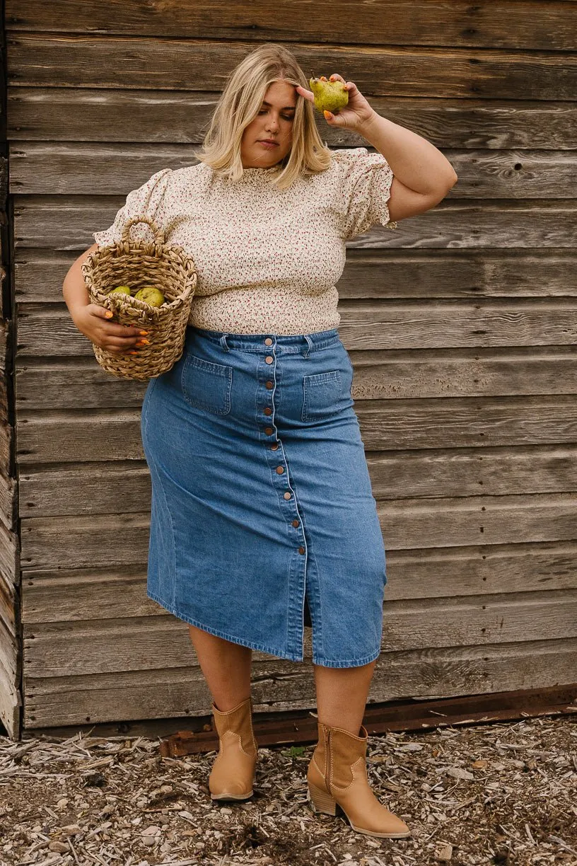 Delia Top in Ditsy Floral - FINAL SALE
