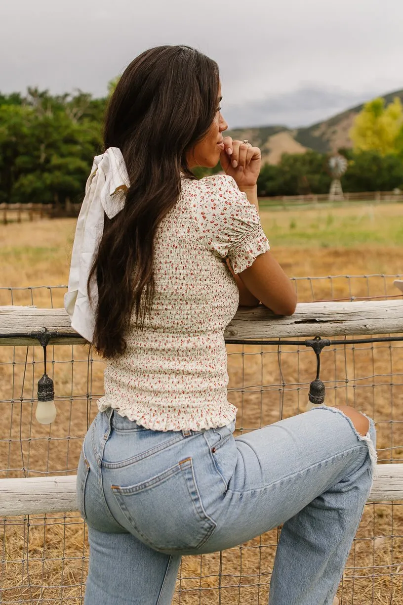 Delia Top in Ditsy Floral - FINAL SALE