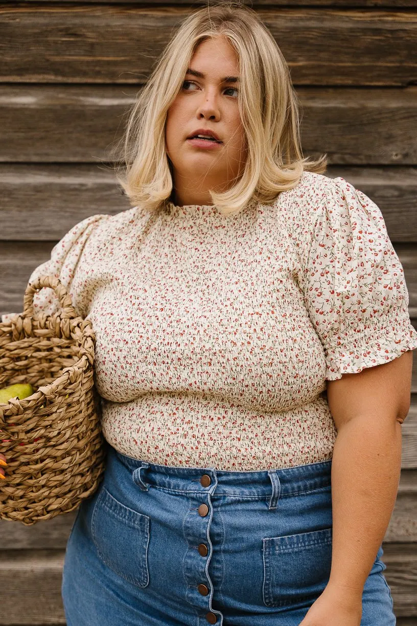 Delia Top in Ditsy Floral - FINAL SALE