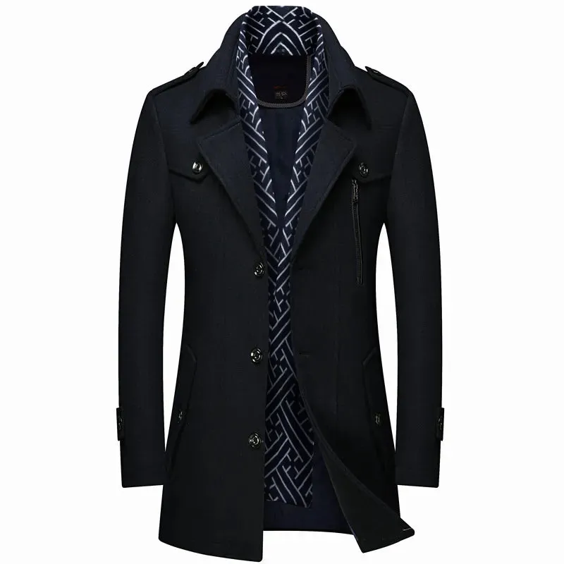 Designer Men's Wool Coat