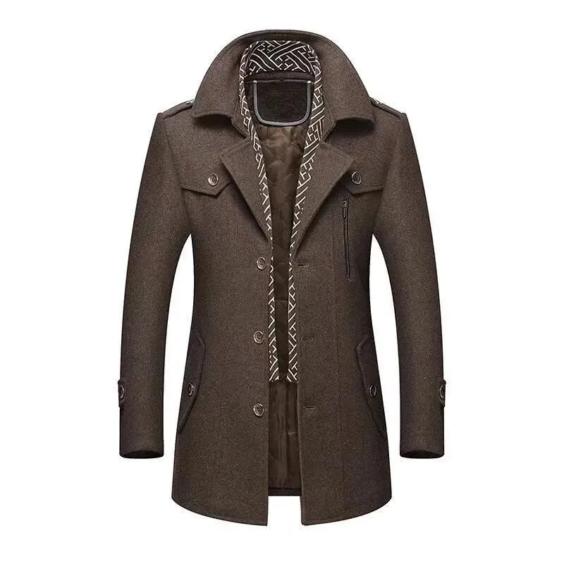 Designer Men's Wool Coat