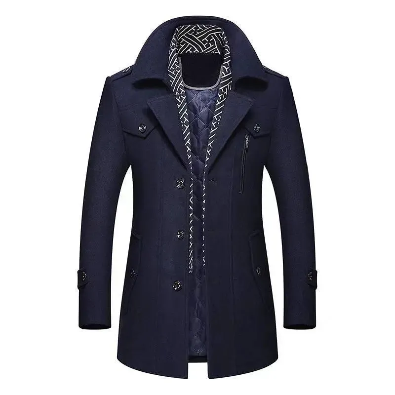 Designer Men's Wool Coat