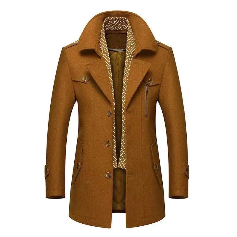 Designer Men's Wool Coat