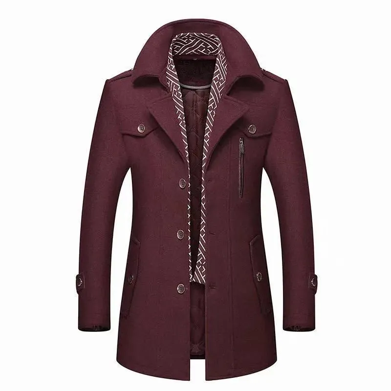 Designer Men's Wool Coat