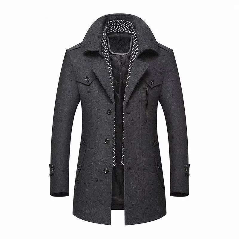 Designer Men's Wool Coat