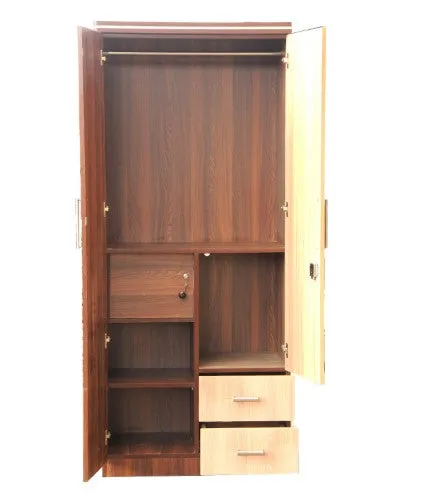 Designer Two Door With Mirror Wardrobe