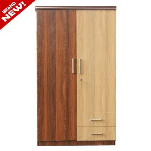 Designer Two Door Without Mirror Wardrobe